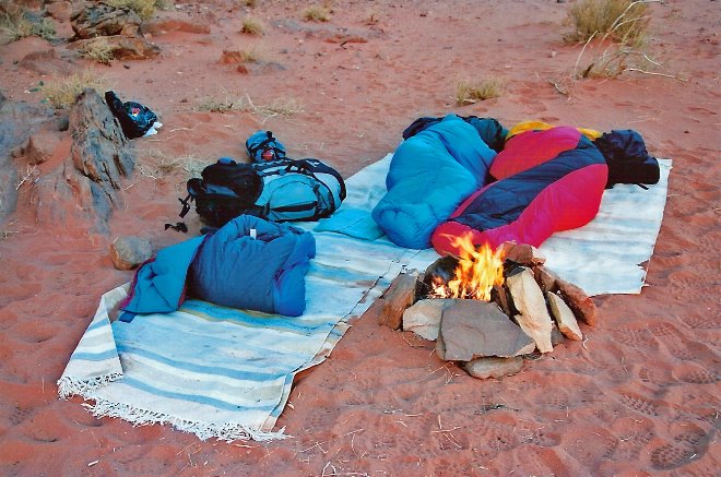 Campamento base para pasar una perfecta noche en el desierto