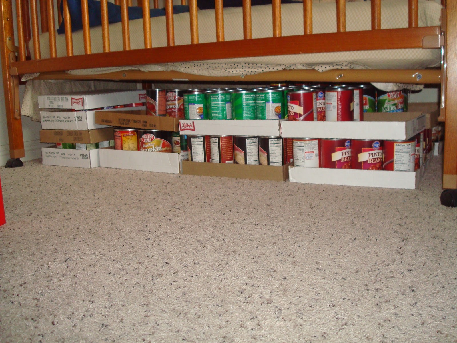 my family prepared Small Space Food Storage Solutions