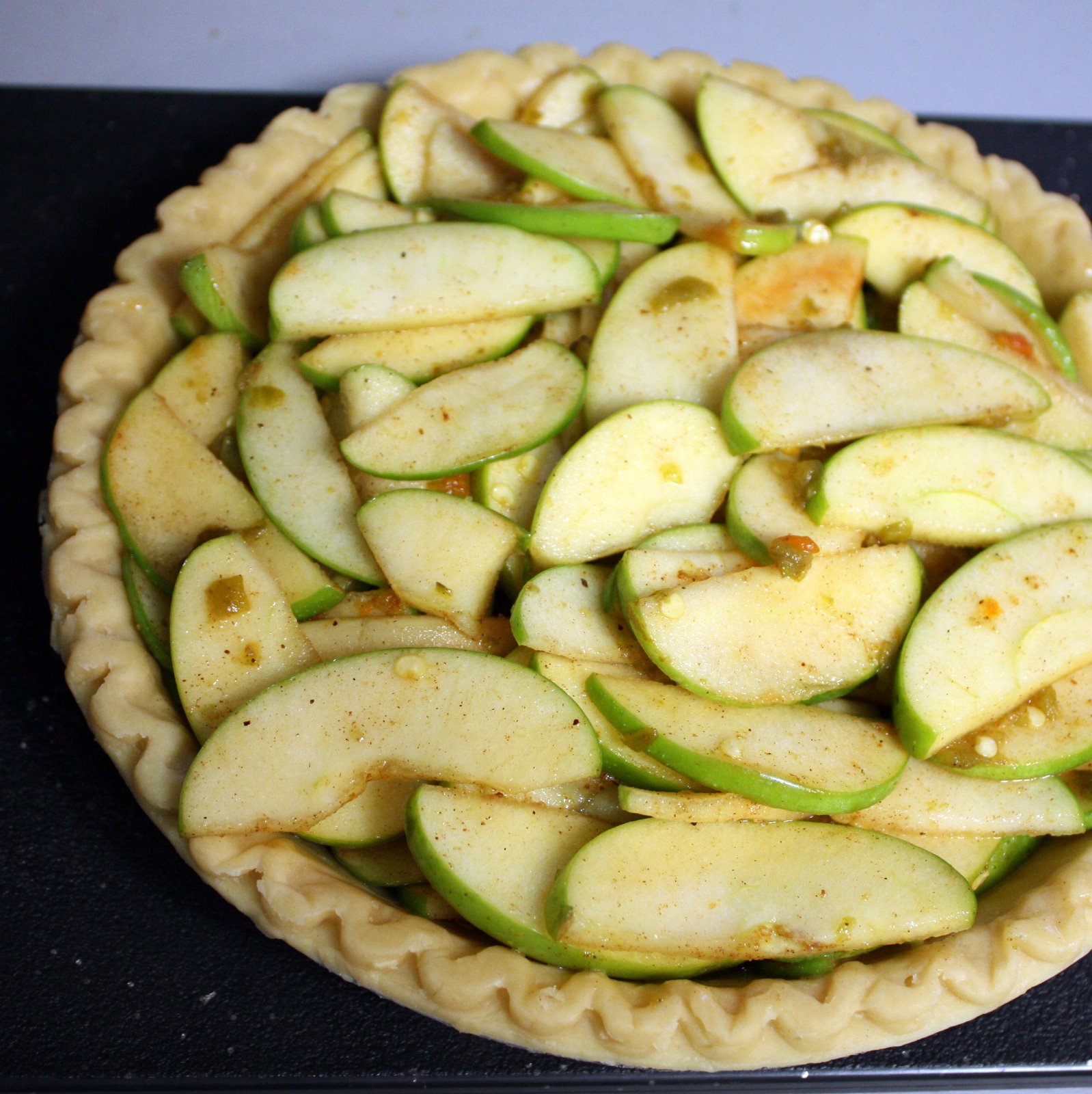 Viva Cindy ROASTED GREEN CHILE APPLE PIE