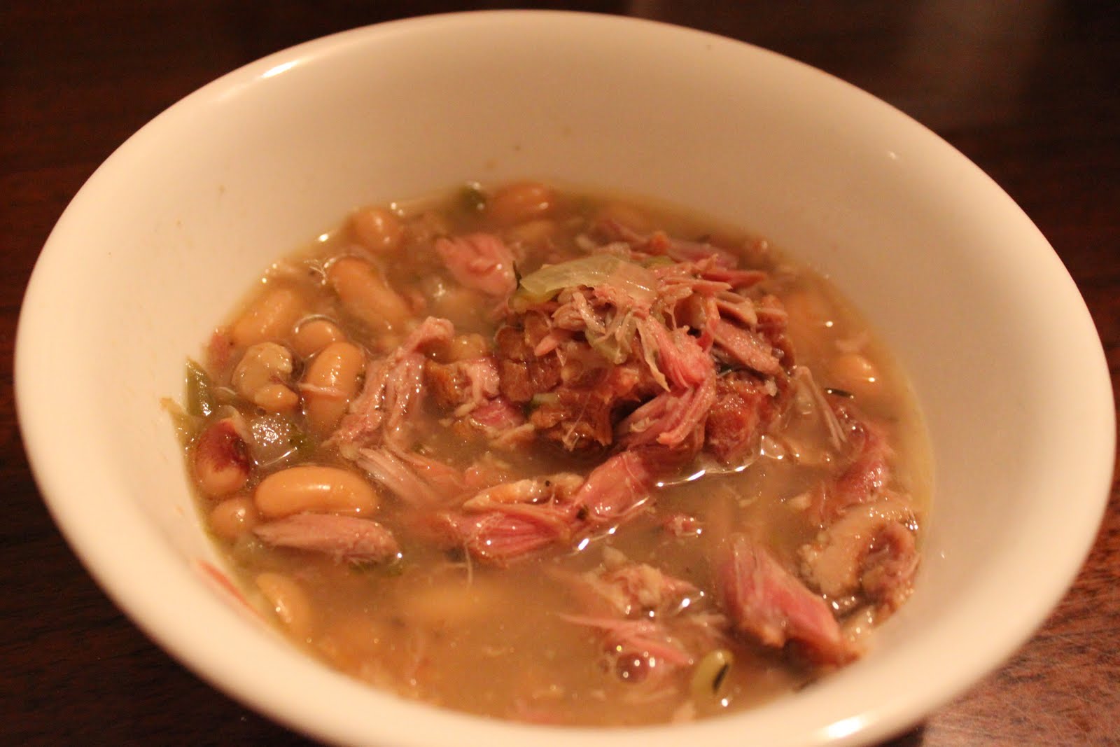 Dinner for One Turkey Neck Soup