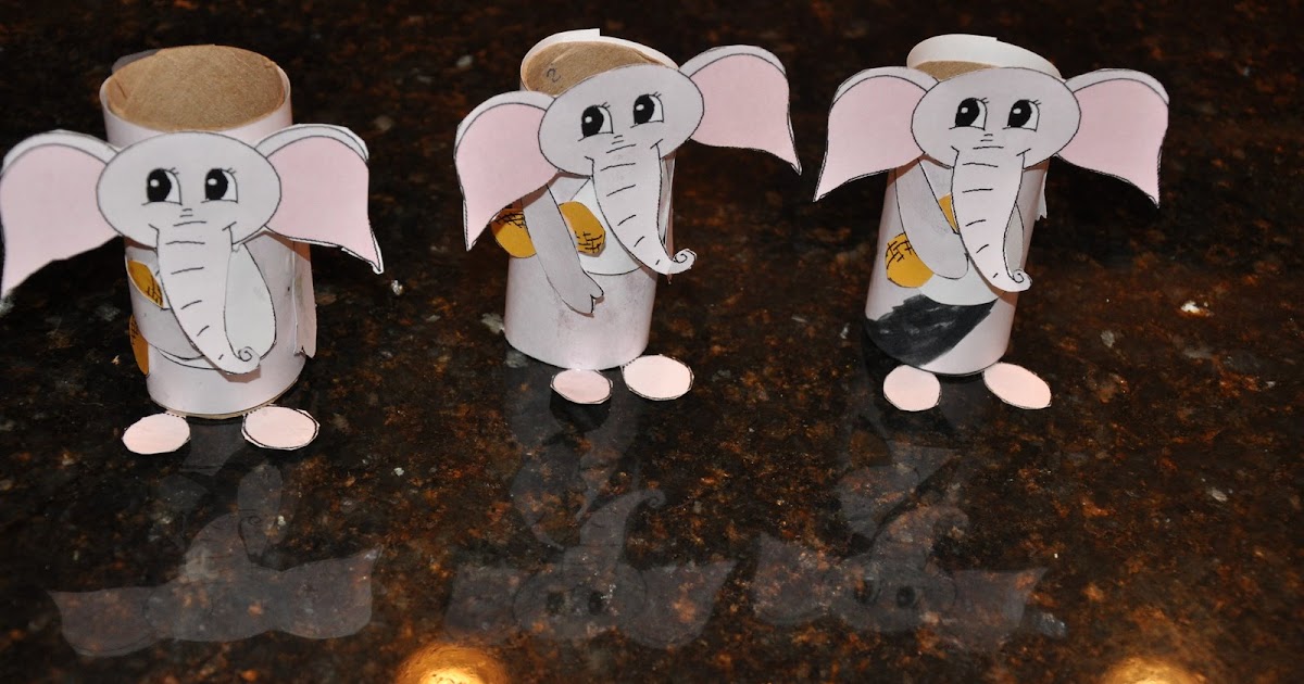 Curious Caterpillars Toilet Paper Roll Elephants