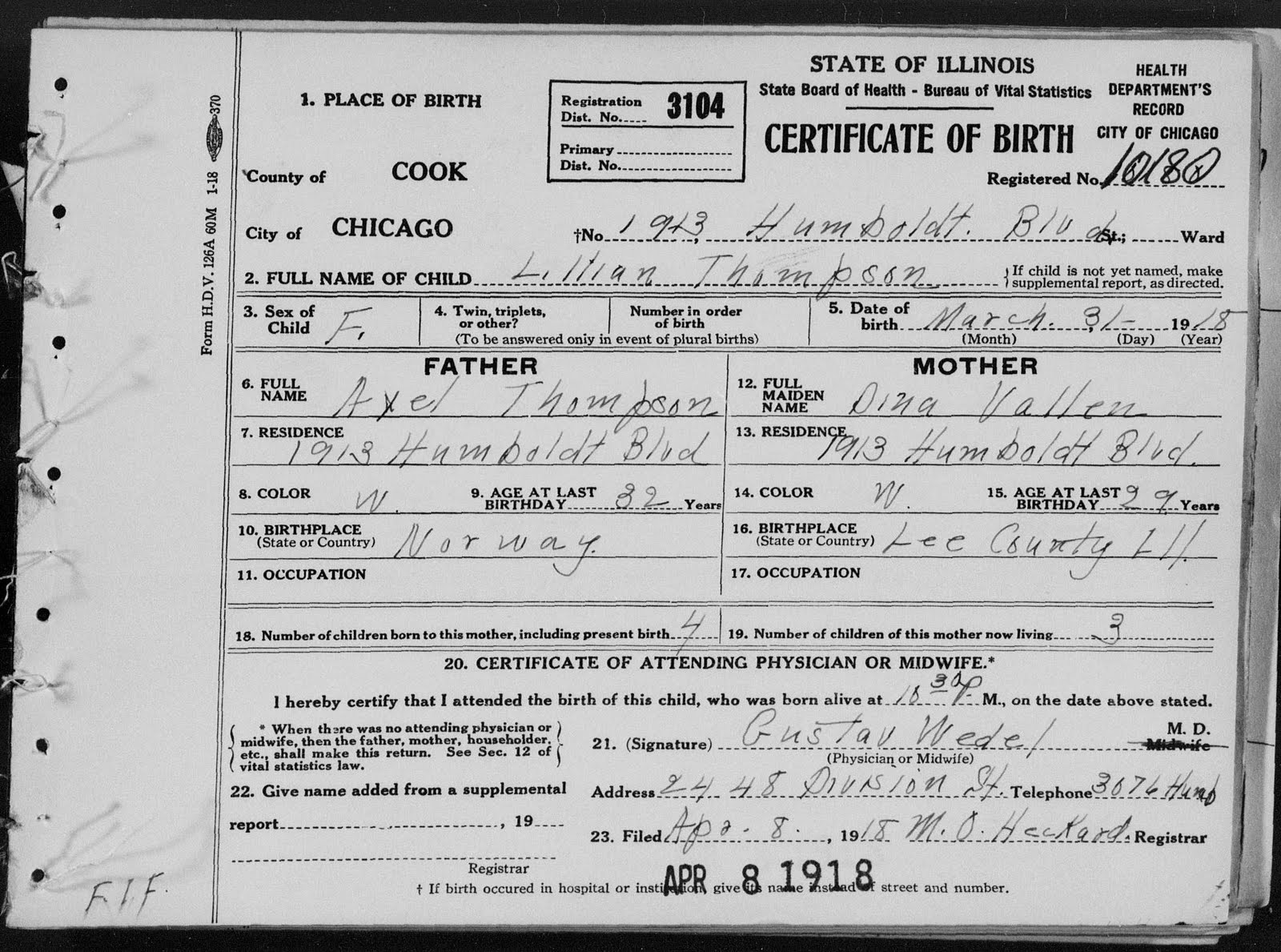 Obtaining A Birth Certificate In Cook County Illinois
