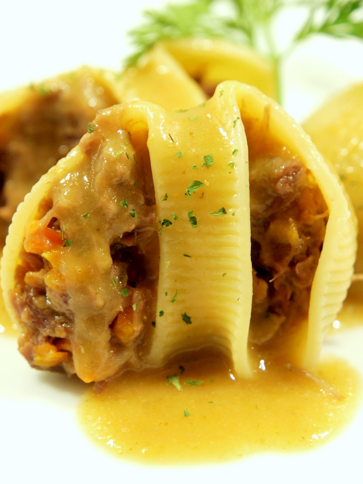 deakiapekin: Galets farçit de galtes de porc ( Galets rellenos de