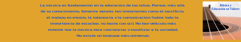 Musica y Educación en Valores