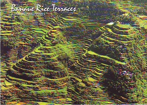 The World Thru Postcards: Banaue Rice Terraces Postcard