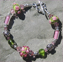 Pink and Lime Garden Bracelet