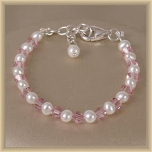 Pink Pearl and Crystal Bracelet
