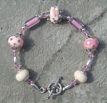 Sweet Pinks Crystal and Lampwork Bracelet