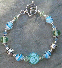 Summer Blues and Greens Lampwork