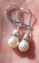 Cream and Silver Pearl with Crystal Roundells