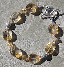 Faceted Citrine and Bali Silver