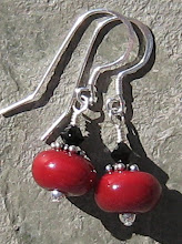 Red Lampwork Earrings