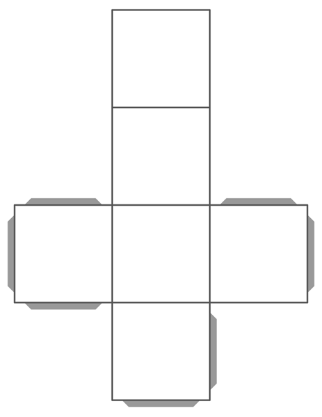 cube box template printable