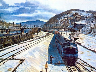 Dickerson Run Pa. Railway Paintings - Wallpapers