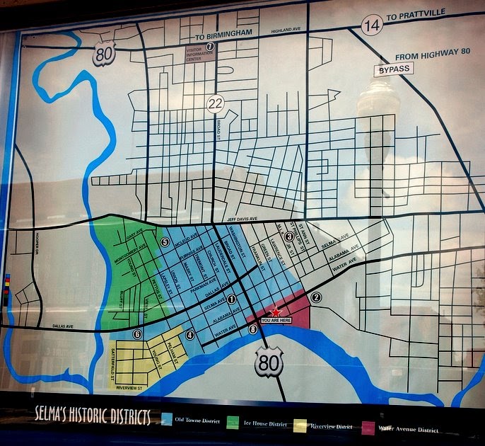 Selma, Ala. Daily Photo Selma Historic Tour Map