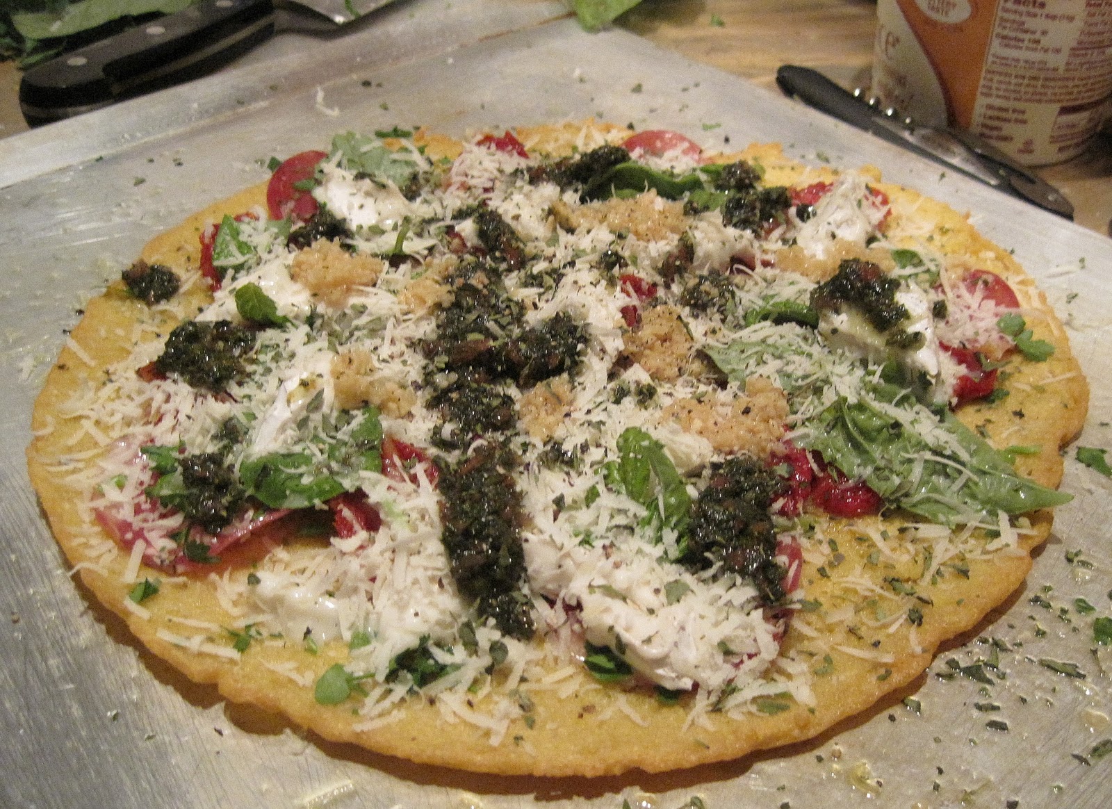 Bff Food Project Garbonzo Bean Flour Pizza Crust or Cecina (Farinata)