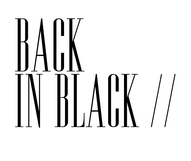 back in black