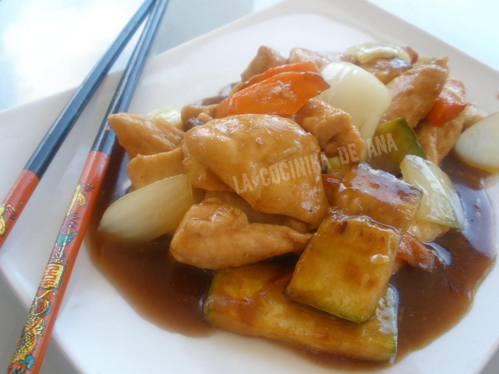 La Cocinika De Ana Pollo con salsa agridulce