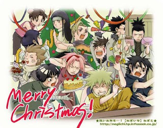 Naruto Celebrating the  Christmas