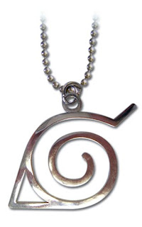 naruto symbol on a necklace