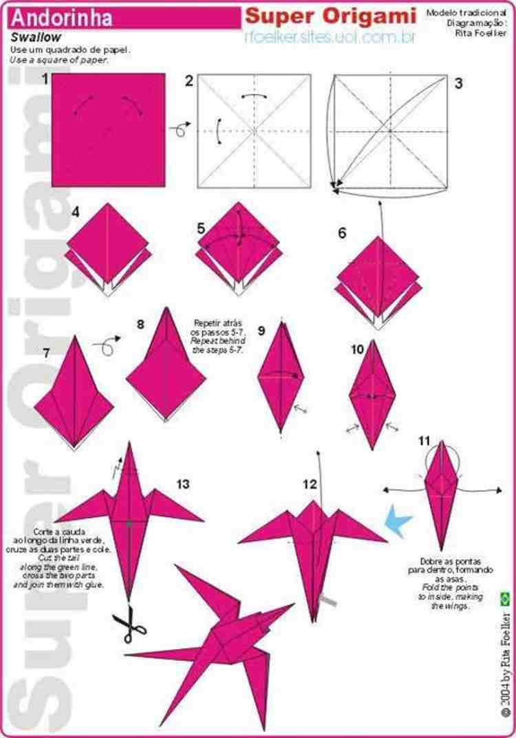 Soberano Origami Andorinha