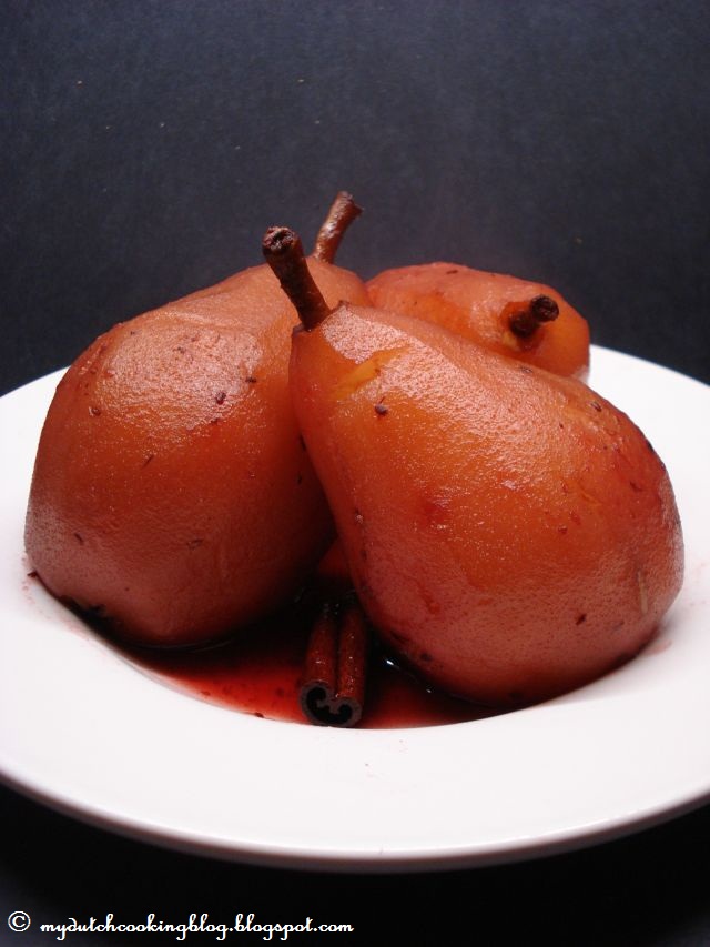 My Dutch Cooking Blog Stoofpeertjes (Stewed Pears)