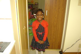 Alaina in her church dress