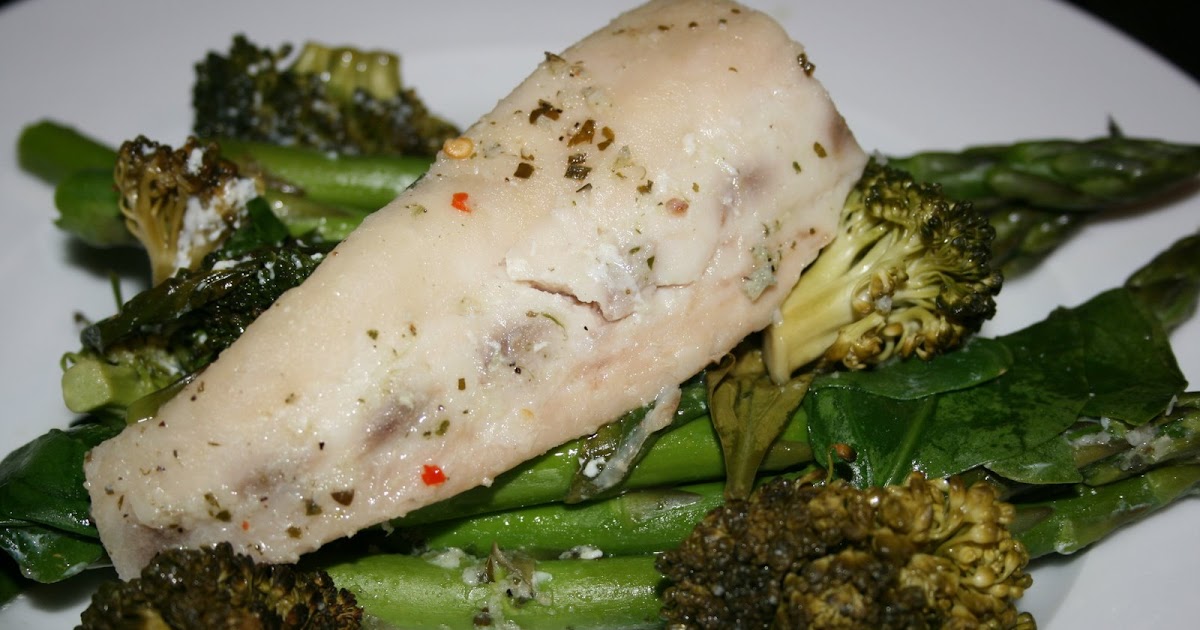 CrockPot Mahi Mahi With Asparagus, Broccoli, and Spinach A Year of