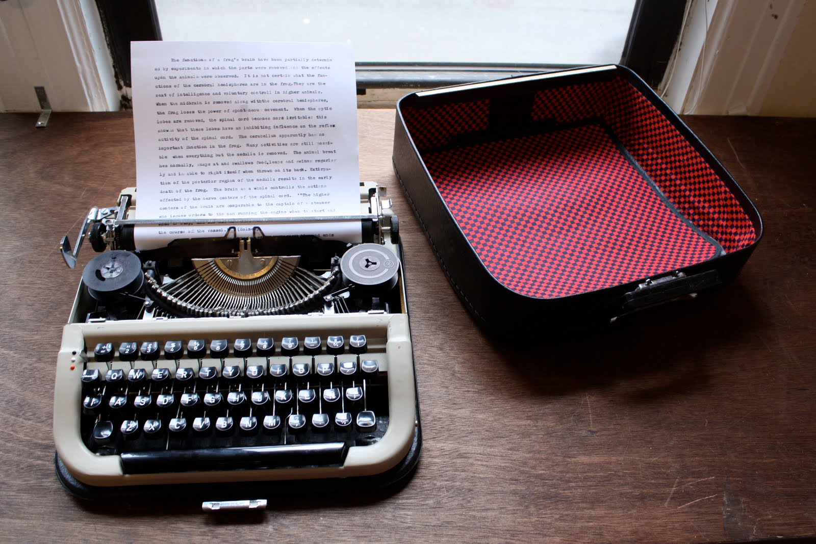 Lock and Spoon Typewriter Tape