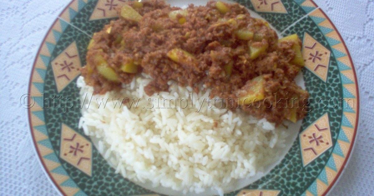 Real Jamaican Food Bully Beef(Corn Beef) and Rice