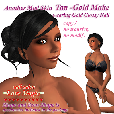 Another Mod Skin Tan -Gold Make