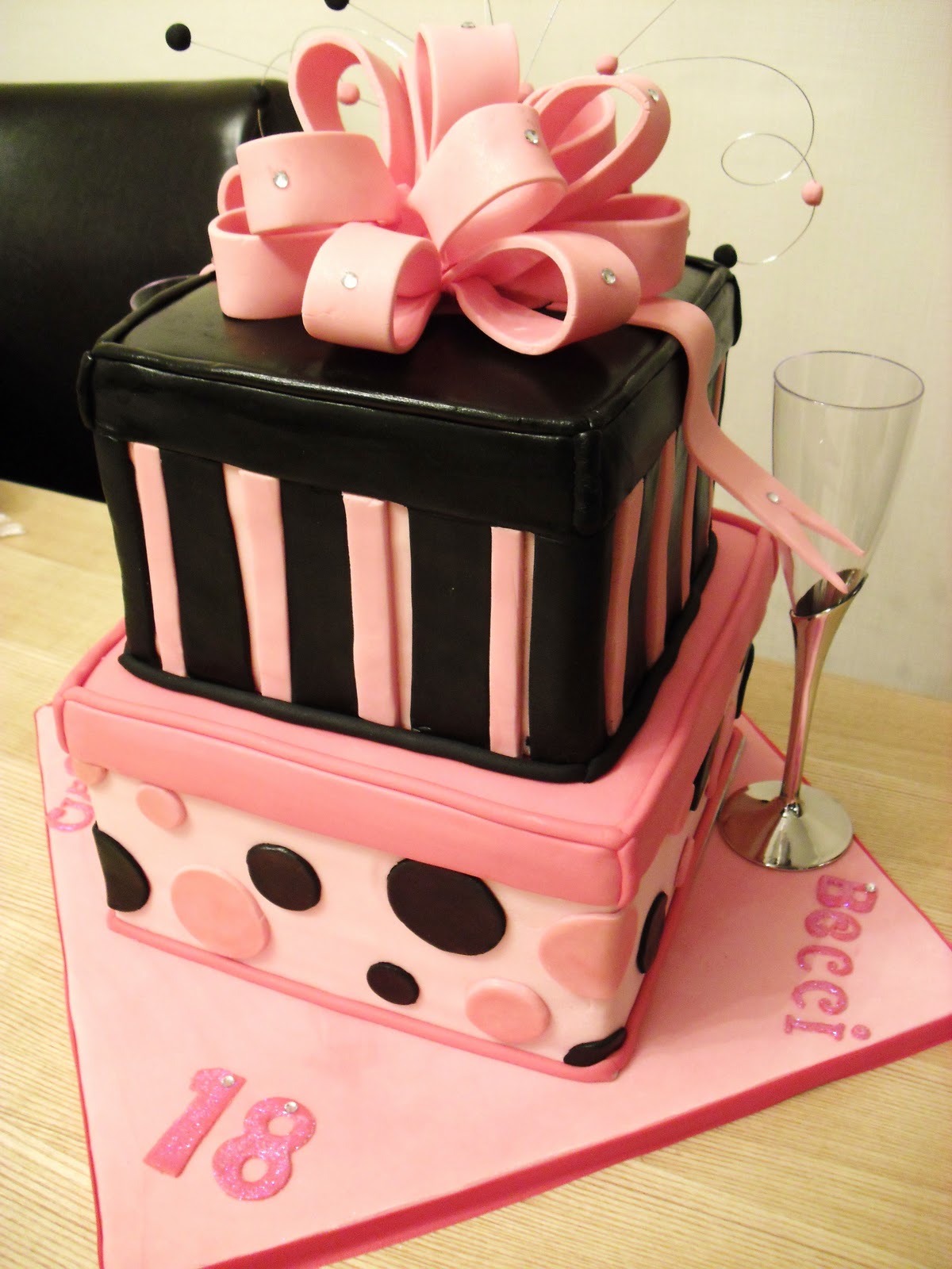 Cake Walk: 18th Gift Box Birthday Cake for Two!