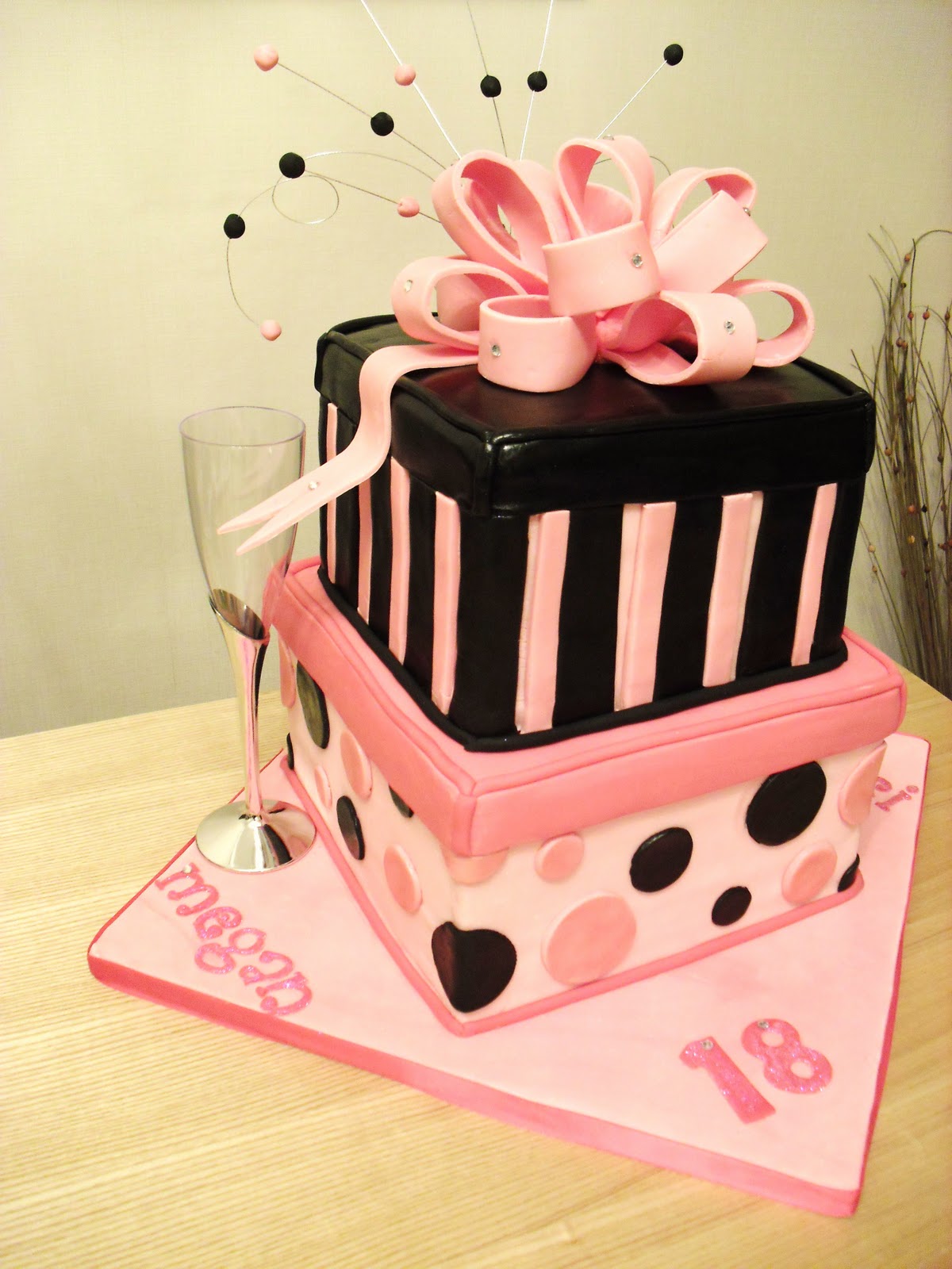 Cake Walk 18th Gift Box Birthday Cake for Two!