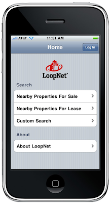 of the LoopNet iPhone App
