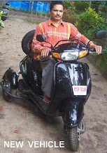 Pushpakumar on his new vehicle