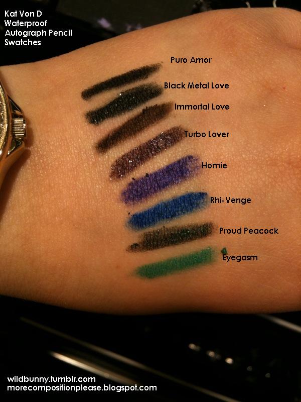 Kat Von D Autograph Eyeliner Pencils and Shady Bronzer! More