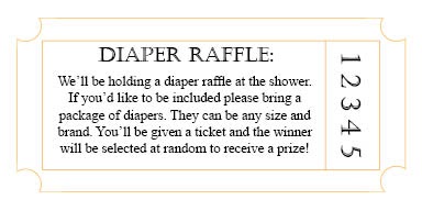 raffle diaper shower poem insert invitations diapers ticket samantha asked jason include could she invitation tickets brown talking sarah adventures