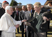 the pope reunites with his old buddy the serpent
