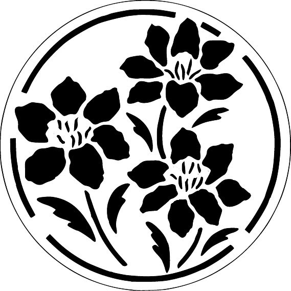 Free Scroll Saw Stencil Patterns Floral Trivet A7