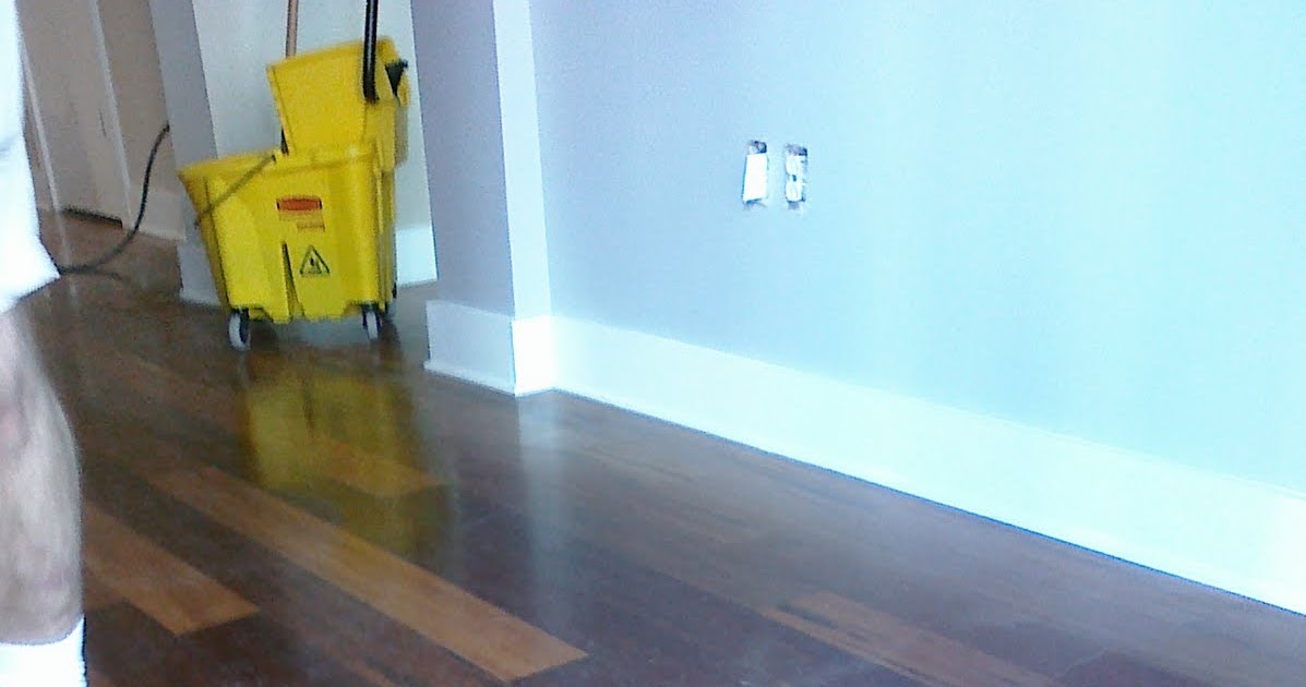 EcoClean of Tennessee Removing OrangeGlo from hardwood floors.