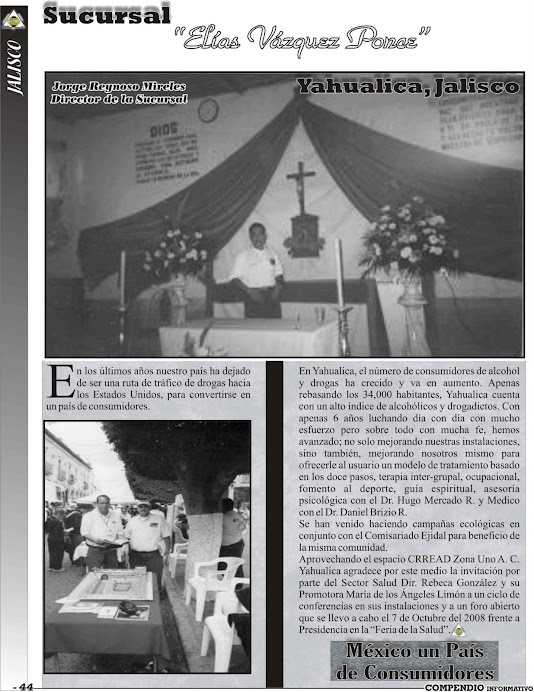 Sucursal Yahualica, Jalisco, Director: Jorge Reynoso Mireles