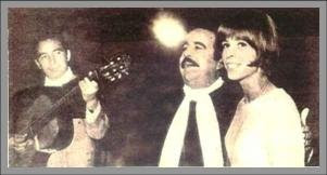 Horacio Guarany y María Helena en el Festival