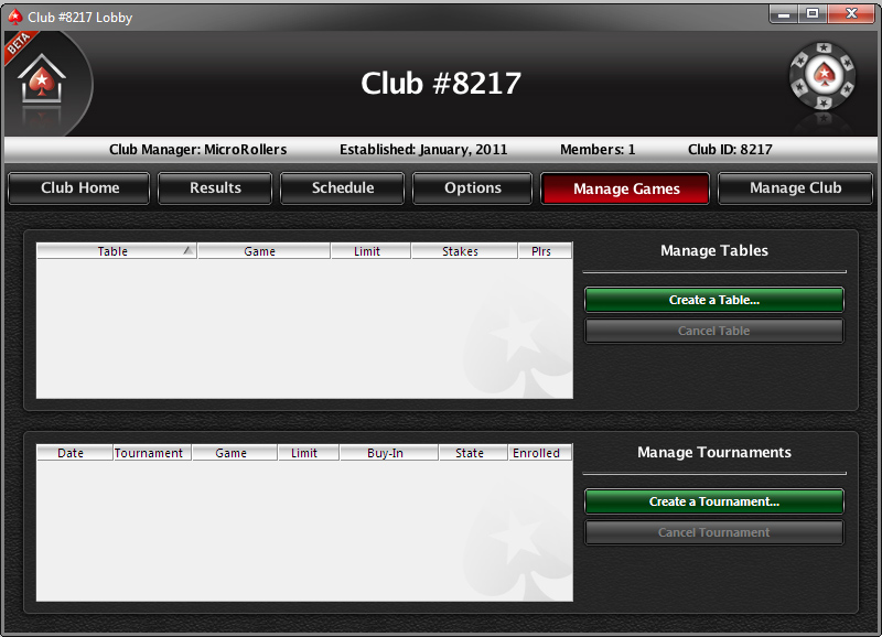 Creating a Poker Club with PokerStars Home Games