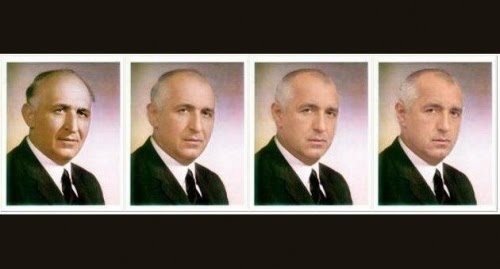 Резултат с изображение за Бойко Борисов Тодор Живков колаж