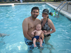 First time for Tyler in the pool