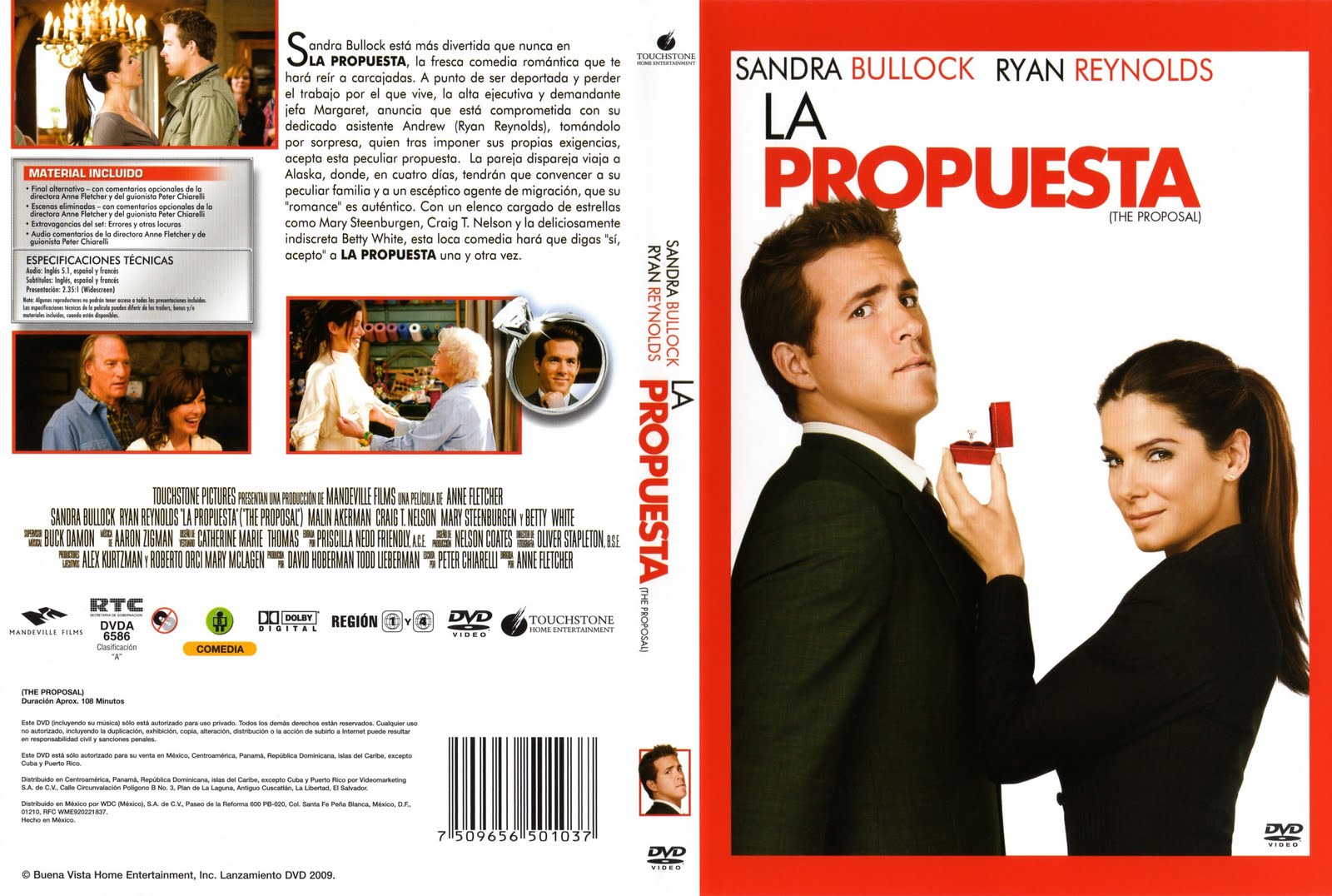 La Propuesta The Proposal Sandra Bullock Pelicula Dvd