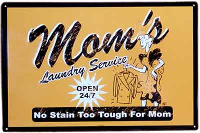 vintage laundry sign