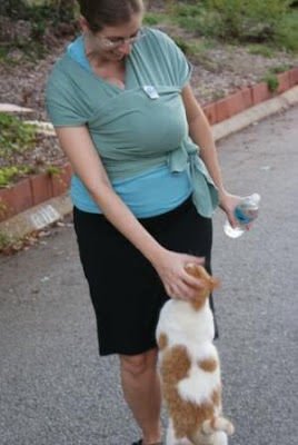 moby wrap dog
