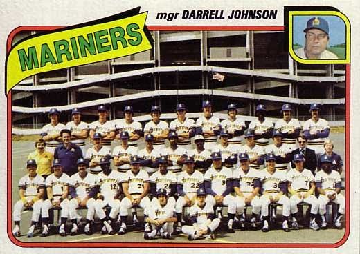 1980 Topps Baseball: #282 Darrell Johnson Seattle Mariners Team Card