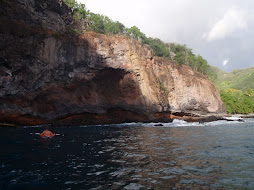 Peter kayaking in Ua Pou, Marquessa's